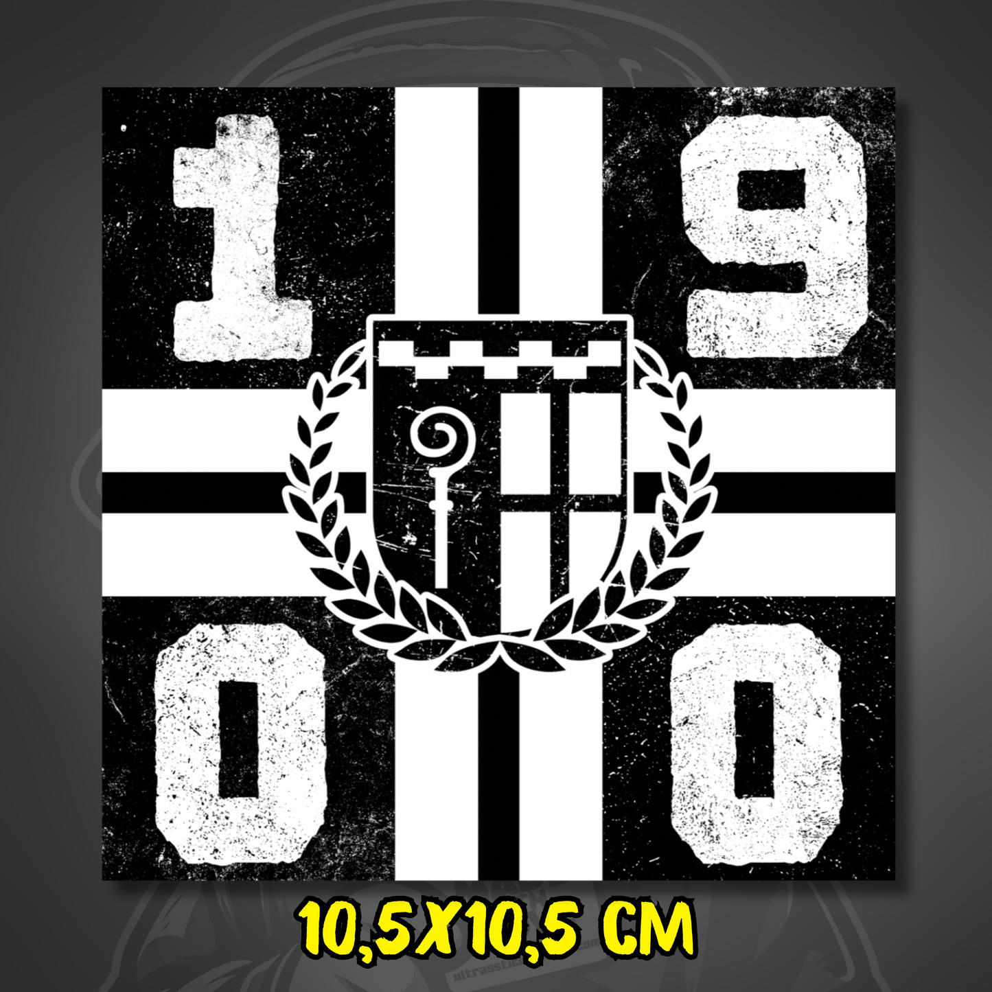 1900 Mönchengladbach Aufkleber ultras-inspirierter Fan Sticker wetterfest