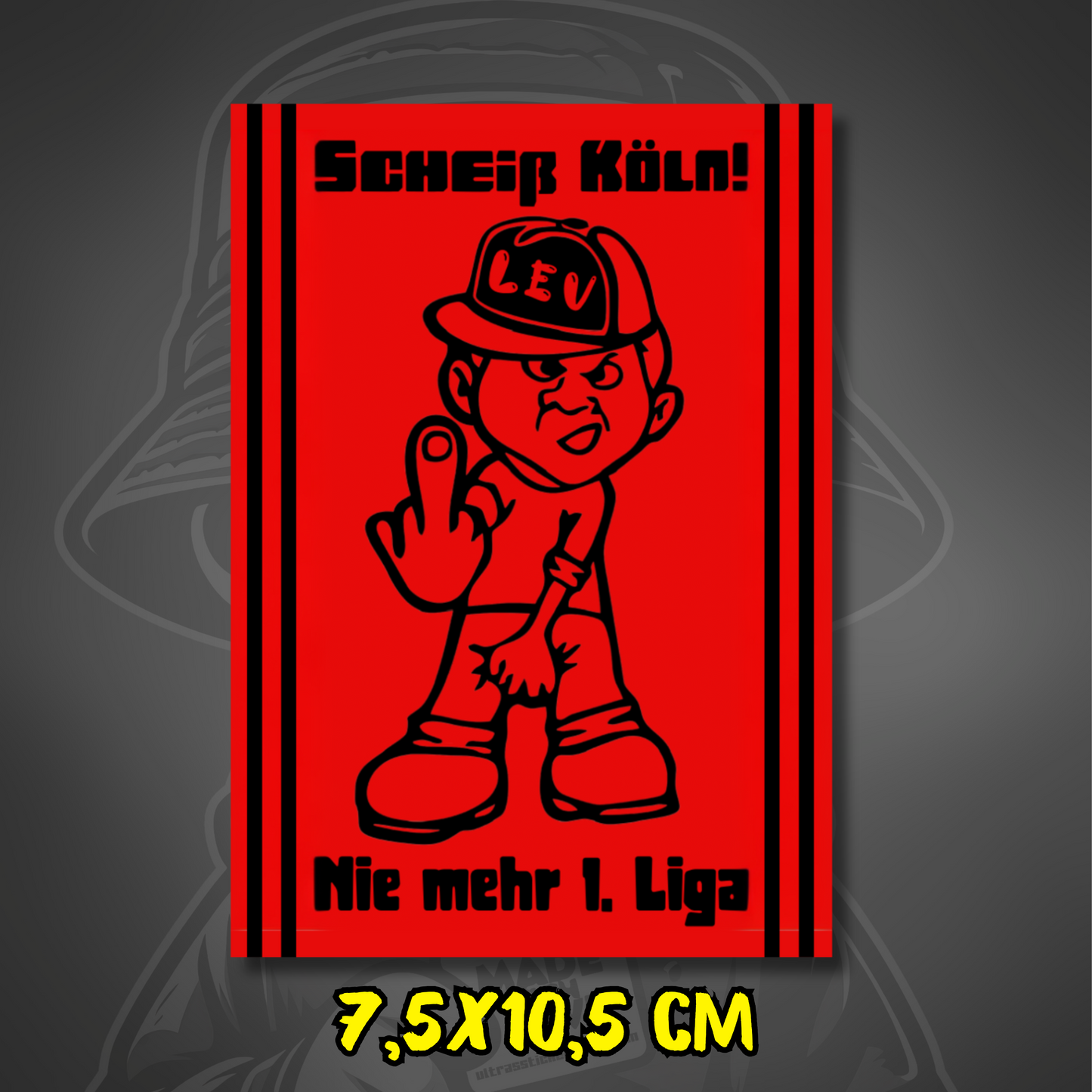 Anti Köln Aufkleber Leverkusen ultras-inspirierter Sticker wetterfest