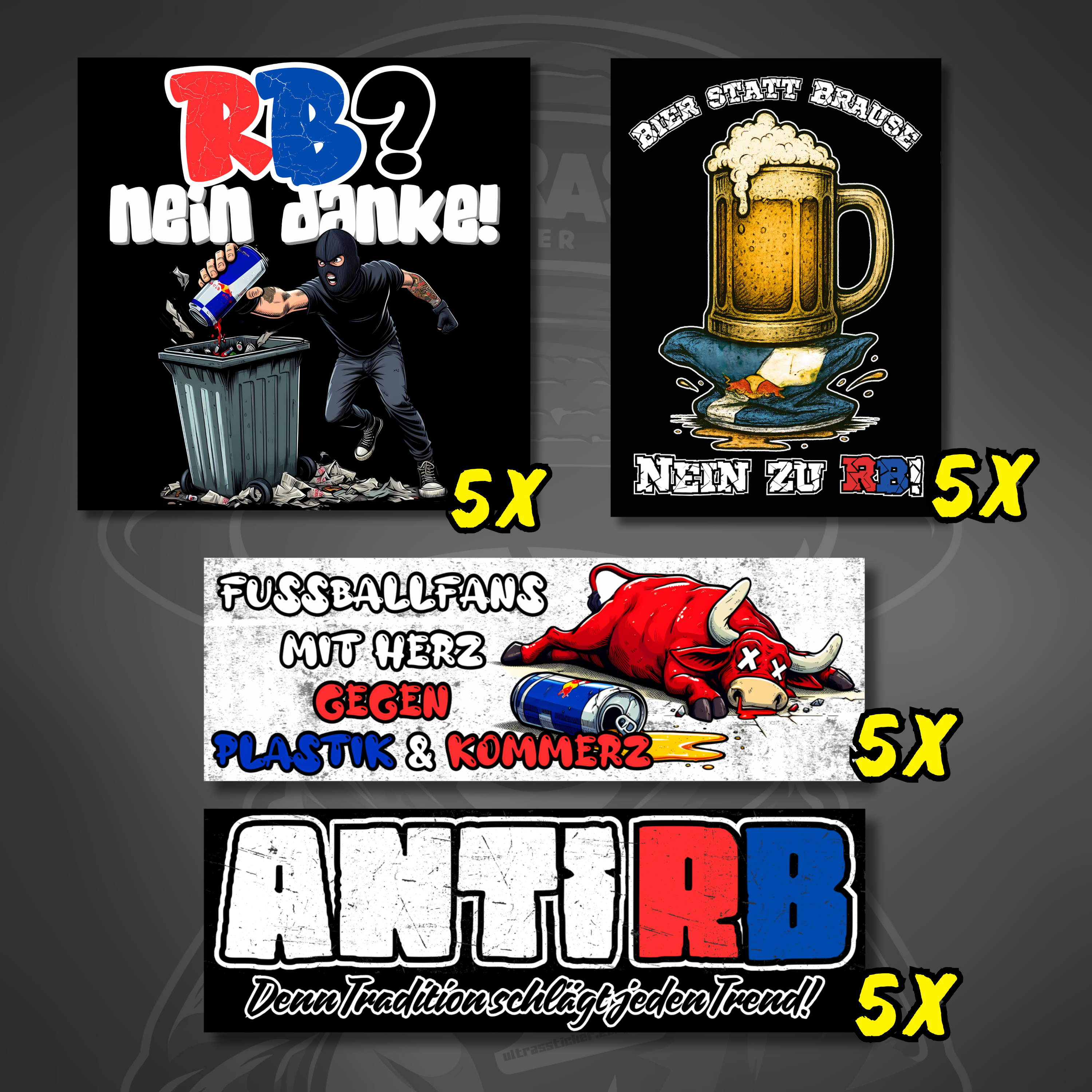 Anti RB Sticker Set - Weatherproof stickers – Ultras Sticker Store