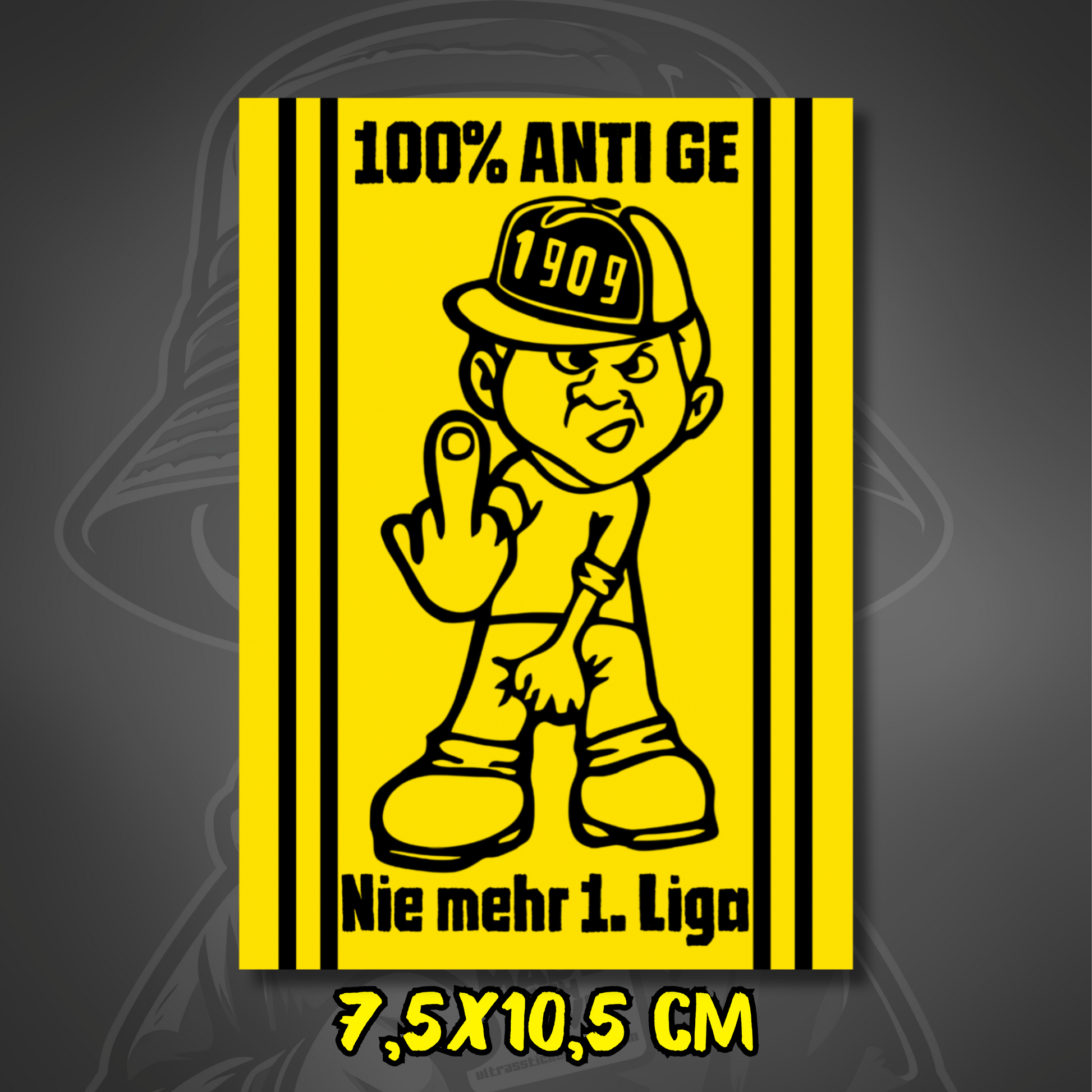 Dortmund Aufkleber 100% Anti GE ultras-inspirierter Fan-Sticker wetterfest